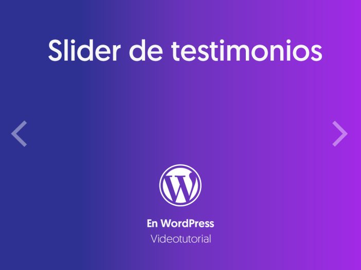 Ejemplo del slider con testimonios de reproducción automatica para WordPress